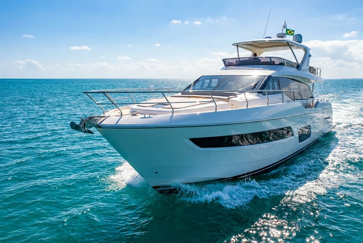 Ferretti Yachts 670: O Refúgio de Luxo que Conquista o Brasil com Vendas Recordes
