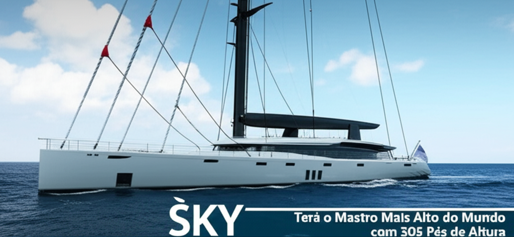 Superiate à Vela SKY Terá o Mastro Mais Alto do Mundo com 305 Pés de Altura