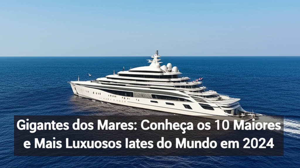 Gigantes dos Mares: Conheça os 10 Maiores e Mais Luxuosos Iates do Mundo em 2024