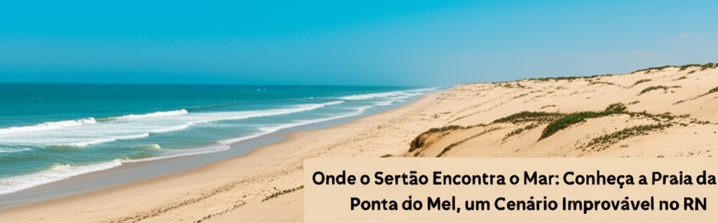 Onde o Sertão Encontra o Mar: Conheça a Praia da Ponta do Mel, um Cenário Improvável no RN