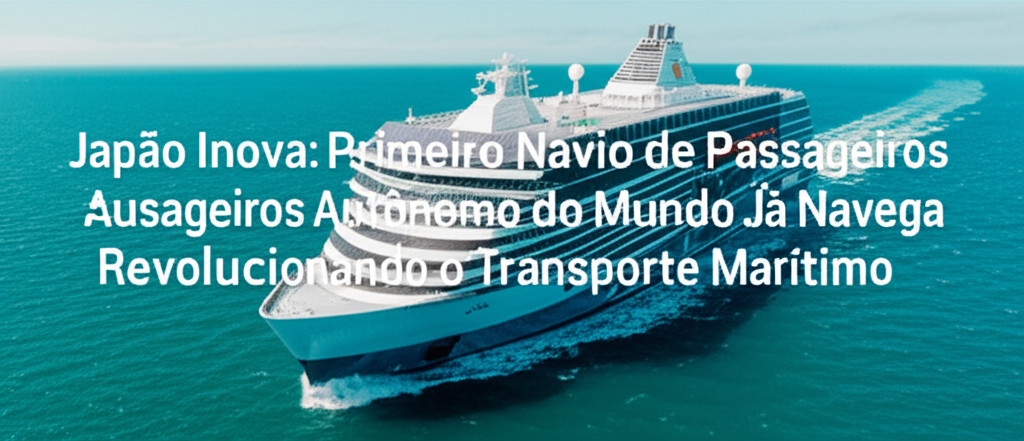 Japão Inova: Primeiro Navio de Passageiros Autônomo do Mundo Já Navega, Revolucionando o Transporte Marítimo