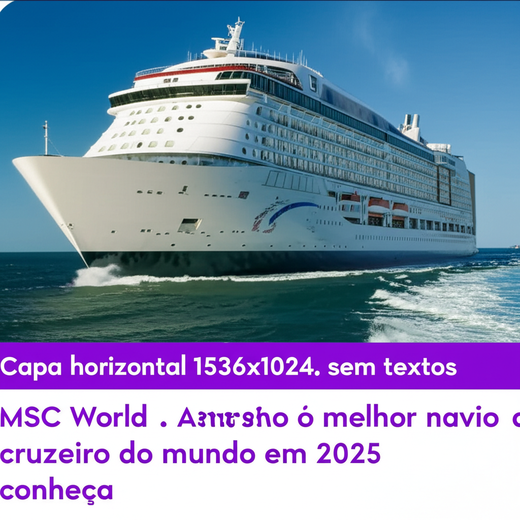 MSC World America é eleito o melhor navio de cruzeiro do mundo em 2025; conheça