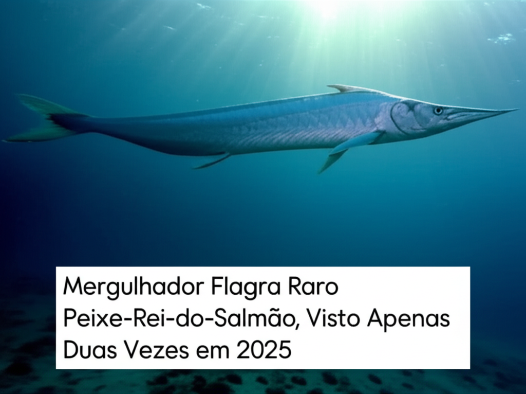 Mergulhador Flagra Raro Peixe-Rei-do-Salmão, Visto Apenas Duas Vezes em 2025