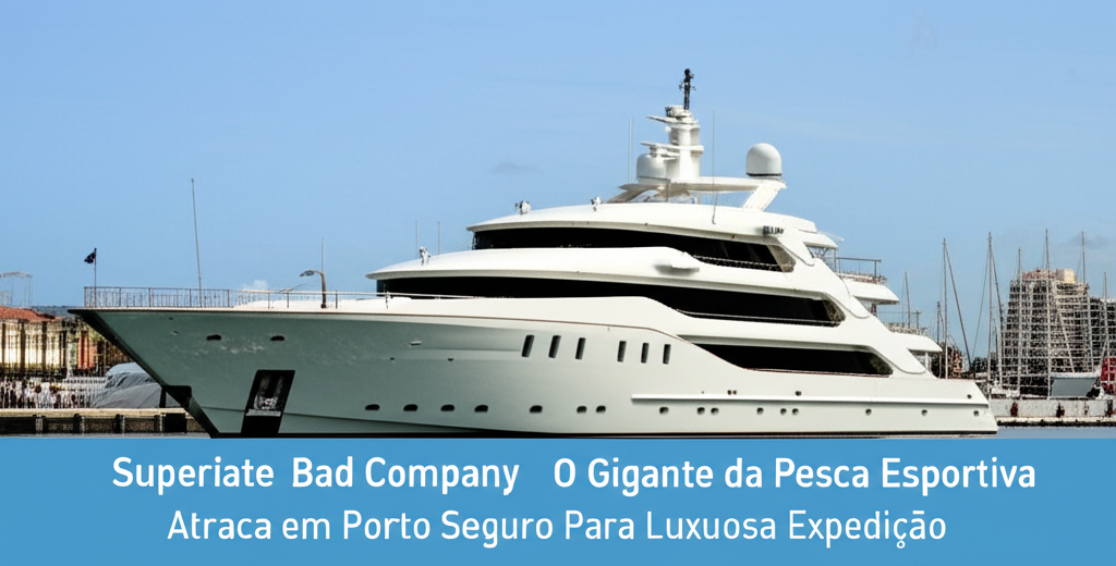 Superiate Bad Company, O Gigante da Pesca Esportiva, Atraca em Porto Seguro Para Luxuosa Expedição