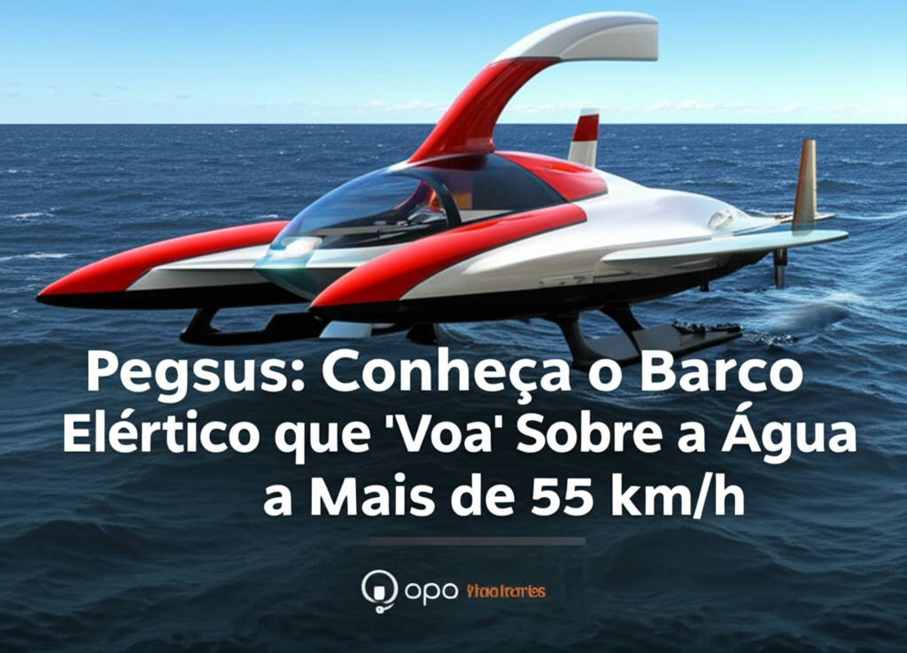 Pegasus: Conheça o Barco Elétrico que ‘Voa’ Sobre a Água a Mais de 55 km/h