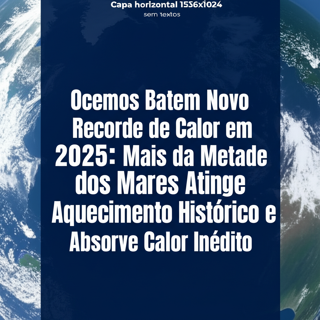 Oceanos Batem Novo Recorde de Calor em 2025: Mais da Metade dos Mares Atinge Aquecimento Histórico e Absorve Calor Inédito